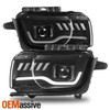 For 10-13 Chevy Camaro Halogen Type w/Sequential Switchback Projector Headlights