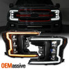 For 18-20 Ford F150 [Full LED] w/Sequential Switchback Projector Headlight Black