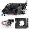 For 13-18 RAM 1500 2500 LED [Halo Projector] Black Headlight+ Red Smoke TailLamp