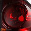 For 06-09 Dodge Ram 1500 2500 3500 Projector Headlights + Dark Red Tail Lights