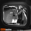 For 09-18 Ram 1500 2500 3500 Projector Headlights+Smoked LED C-Shape Tail Lights