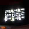 For 09-18 Ram 1500 2500 3500 Projector Headlights + Black Full LED Tail Lights