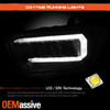 For 16-23 Tacoma SR/SR5 Halogen Type w/Sequential Projector Headlights Black