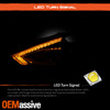 For 16-18 Altima SwitchBack LED DRL Projector Headlight Chrome+Smoked Tail Light