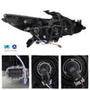 For 16-18 Altima SwitchBack LED DRL Projector Headlight Black+Smoked Tail Lights