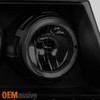 For 07-14 Chevy Tahoe Suburban LED Halo Projector Smoked Headlight+Tube TailLamp
