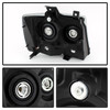 For 07-14 Chevy Tahoe Suburban 1500 Smoked Headlights+ LED C-Tube DRL Tail Light