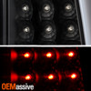 For 07-14 Chevy Tahoe Suburban Dual Halo Projector Black Smoke Headlamp+TailLamp