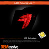 For 17-22 Buick Encore LED Running Brake Signal Red Clear Tail Light Passenger