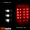 For 2018-2020 Ford F150 Full LED Black Tail Light Pair w/Blind Spot Sensor Model