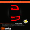 For 19-23 Ram 1500 LED DRL Reverse Tube Sequential Signal Black Tail Lights