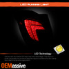 For 17-22 Buick Encore LED DRL Running Brake Signal Red Clear Tail Light Driver