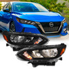 For 2020-2022 Sentra S/SV [Halogen Model] OE Style Headlights Headlamps Black