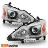 For 2014-2015 Altima 4Dr Chrome Projector Headlights + Inscandescent Tail Light