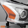 For 2014-2015 Altima 4Dr Chrome Projector Headlights + Inscandescent Tail Light