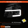 For 2004-2015 Tian 05-07 Armada LED Tube Parking DRL Projector Chrome HeadLights
