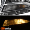 For 2015-2022 Chevy Colorado Halogen Type Black Headlights+LED Tube Red TailLamp