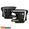 Fit 18-20 Ford F150 [Full LED] Projector Headlights DRL Sequential Signal Black