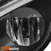 For 18-22 Freightliner Cascadia 126 Class 8 Black Full LED Strip Fog Lights Lamp
