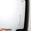 For 07-13 Chevy Silverado GMC Sierra Power Fold Heated Mirrors LED Signal Chrome