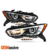 For 2016-2018 QX60 LED DRL HID/Xenon Headlights Light Non-AFS Left + Right Lamps