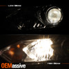 For 2016-2018 Altima Halogen Type w/Chrome Bezel HeadLamp w/o LED Running Driver