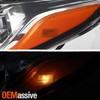 For 2016-2018 Altima Halogen Type w/Chrome Bezel HeadLamp w/o LED Running Driver