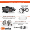 For 2016-2018 Altima Halogen Type w/Chrome Bezel HeadLight w/o LED DRL Passenger