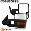 For 16-23 Toyota Tacoma [LED Turn Signal] Power Glass Heat Towing Chrome Mirror