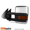 For 16-23 Toyota Tacoma [LED Turn Signal] Power Glass Heat Towing Chrome Mirror