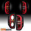 For 2014-2021 Toyota Tundra Full LED Tube Swithback Mirror 3D Black Tail Lights