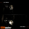 For 07-13 Chevy Silverado 1500 2500HD Projector Chrome Headlight Pair LED Signal