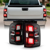 For 07-14 Chevy Silverado 1500 2500HD 3500HD Full LED Tube Signal Black TailLamp