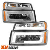 For 2004-2012 Colorado Canyon Headlights & Bumper w/LED Light Bar Left + Right