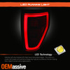 For 2009 2010 2011 2012 2013 2014 Ford F150 Full LED Tail Light Rear Lamp Black