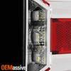 For 07-14 Chevy Silverado 1500 2500HD 3500HD Full LED Tube Chrome Tail light