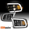 For 09-18 Dodge Ram 1500 2500 3500 Halogen w/LED DRL Projector Headlights Chrome