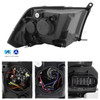 For 09-18 Dodge Ram 1500 2500 3500 Halogen w/LED DRL Projector Headlights Chrome