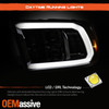 For 09-18 Dodge Ram 1500 2500 3500 Halogen w/LED DRL Projector Headlights Chrome