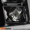 For 09-18 Dodge Ram 1500 2500 3500 Halogen w/LED DRL Projector Headlights Chrome