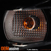 For 2019-2021 Volkswagen VW Jetta LED Tube DRL Projector Black Headlights Pair