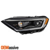 For 2019-2021 Volkswagen VW Jetta LED Tube DRL Projector Black Headlight Driver