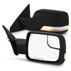 For 2019-2024 Ram 1500 Power Heat Manual Folding Towing Mirror w/LED Turn Signal