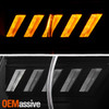 For 10-13 Chevy Camaro LED Projector Headlights w/Sequential Switchback Black