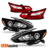 For 16-18 Altima 4Door OE Style Headlight + Tail Break Lamp [Inner + Outer] Set
