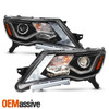 For 17-20 Nissan Pathfinder [Halogen Type] w/LED DRL Projector Headlights Pair