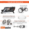 For 17-20 Nissan Pathfinder [Halogen Type] w/LED DRL Projector Headlights Pair