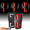 For 2020-2022 Ford F250 Superduty LED Running Reverse Black Halogen Tail Lights