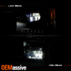 For Black 17-2019 Ford F250 Full LED Projector Headlight w/DRL Sequential Signal