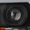 For 07-13 GMC Sierra 1500/2500/3500 [LED Low Beam] Black Projector Headlights